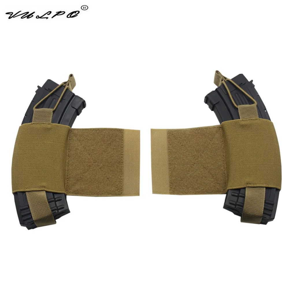 VULPO Tactical Vest V2 FCPC Side Pouch Walkie Talkie Holder 5.56/7.62mm Rifle Magazine Pouch Holster Hunting Vest Accessories