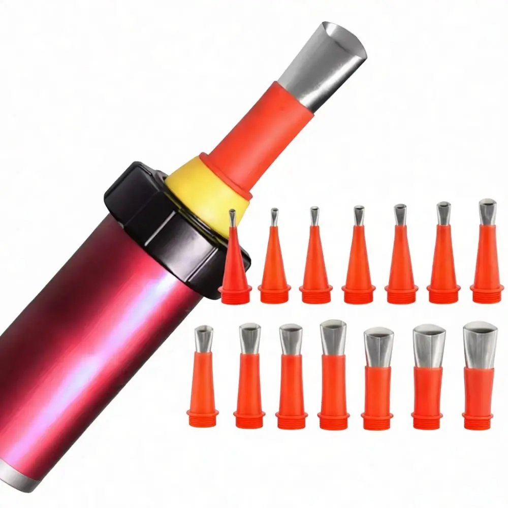 Professional Caulking Nozzle Stainless Steel Applicator Kit For Structural Glue Precision Sealing Tool For Construction And