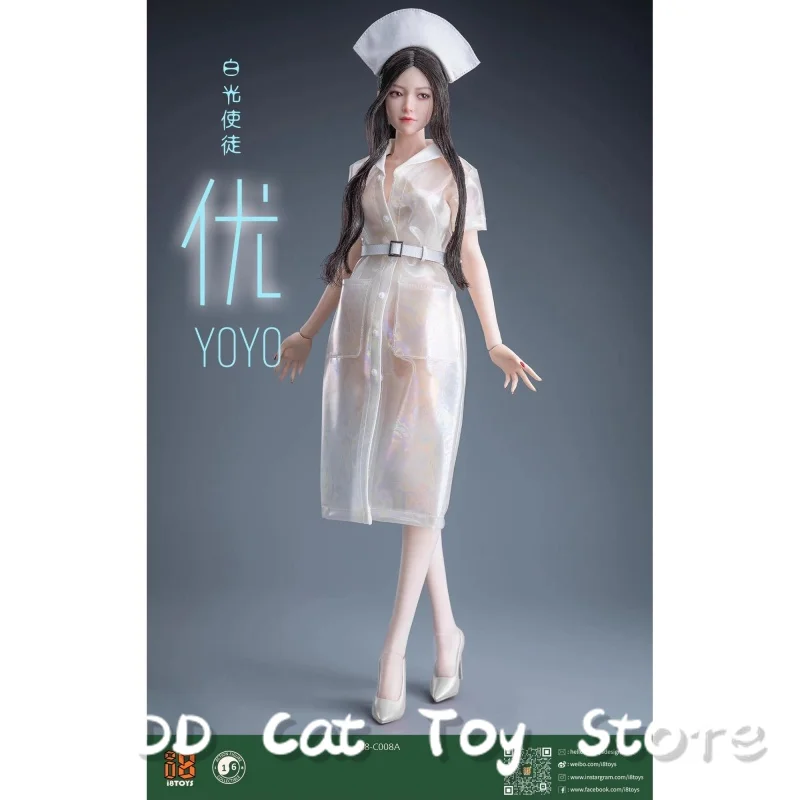 Genuino I8toys I8-C008 apóstol de luz blanca Yoyo 1/6 escala femenina conjunto de enfermera figura de acción modelo coleccionable estatuilla personalizada