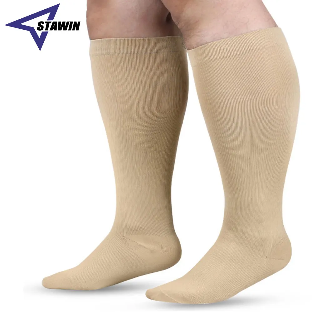 1 Pair 2XL-7XL Plus Size Compression Socks for Women and Men Wide Calf Extra Knee High Support for Circulation