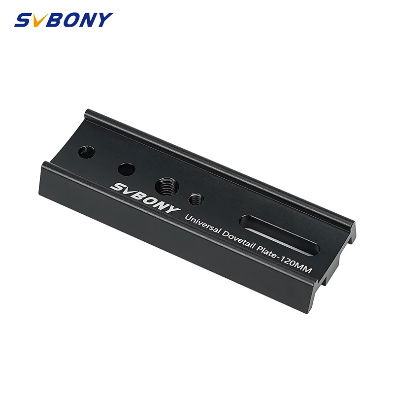 Placa de Montagem em Cauda de Andorinha Estilo Vixen Svbony Sv219 para Telescópio 120 mm 210 mm 300 mm Preto para Tripé Equatorial