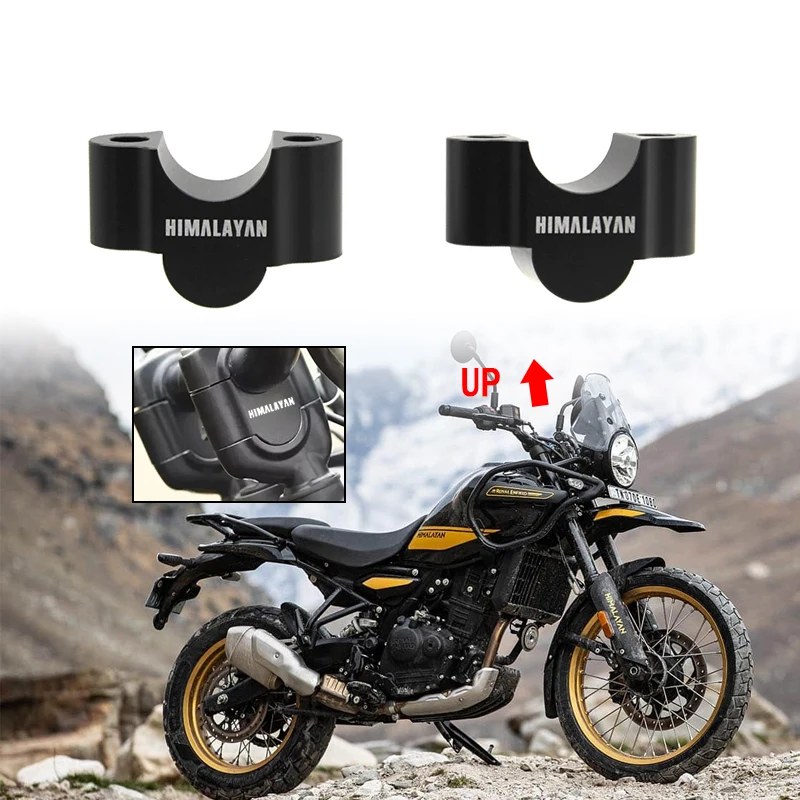 Nuovo 2024 Premium Pull-Back Manubrio Riser Manubrio Morsetto Estendere Adattatore Per RE Himalayan 450 Himalayan450 2025