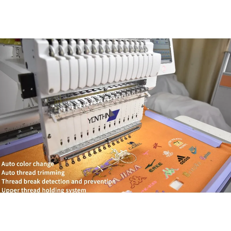 Customized For New Automatic Computerized Single Head Embroidery Machine With 10