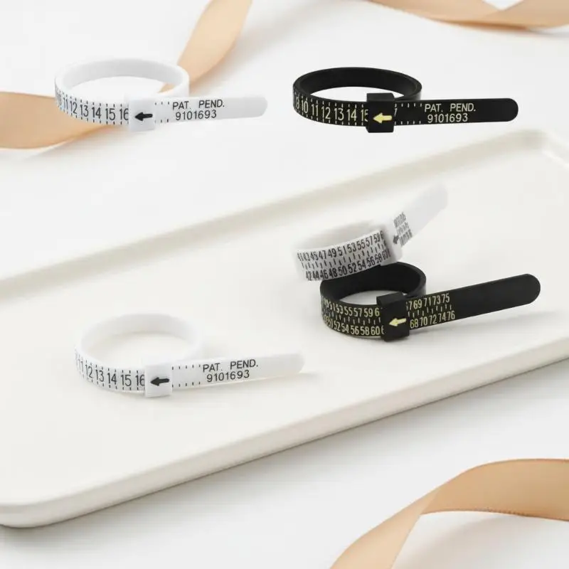 Beginner Friendly Ring Sizer Finger Measure Tool Clear Scale Plastic Ruler for DIY Jewelry Making Size AdjustmentNew