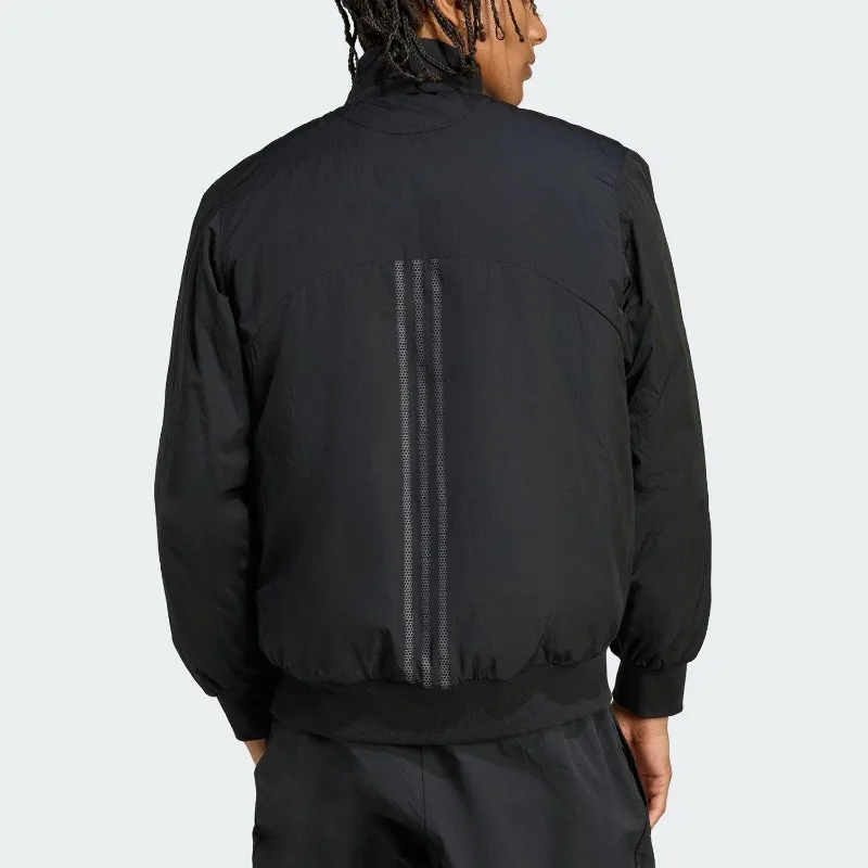 Adidas Autumn Men's Daily Stand-up Collar Warm Woven Cotton Clothes JX7783