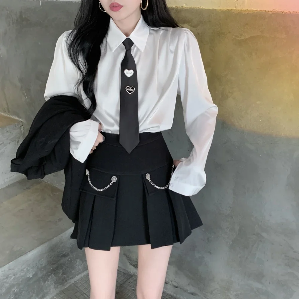 

Style Small Suit Short Skirt Thin Two-piece A-shaped Skirt Ropa Mujer Mini Skirts Clothes for Women