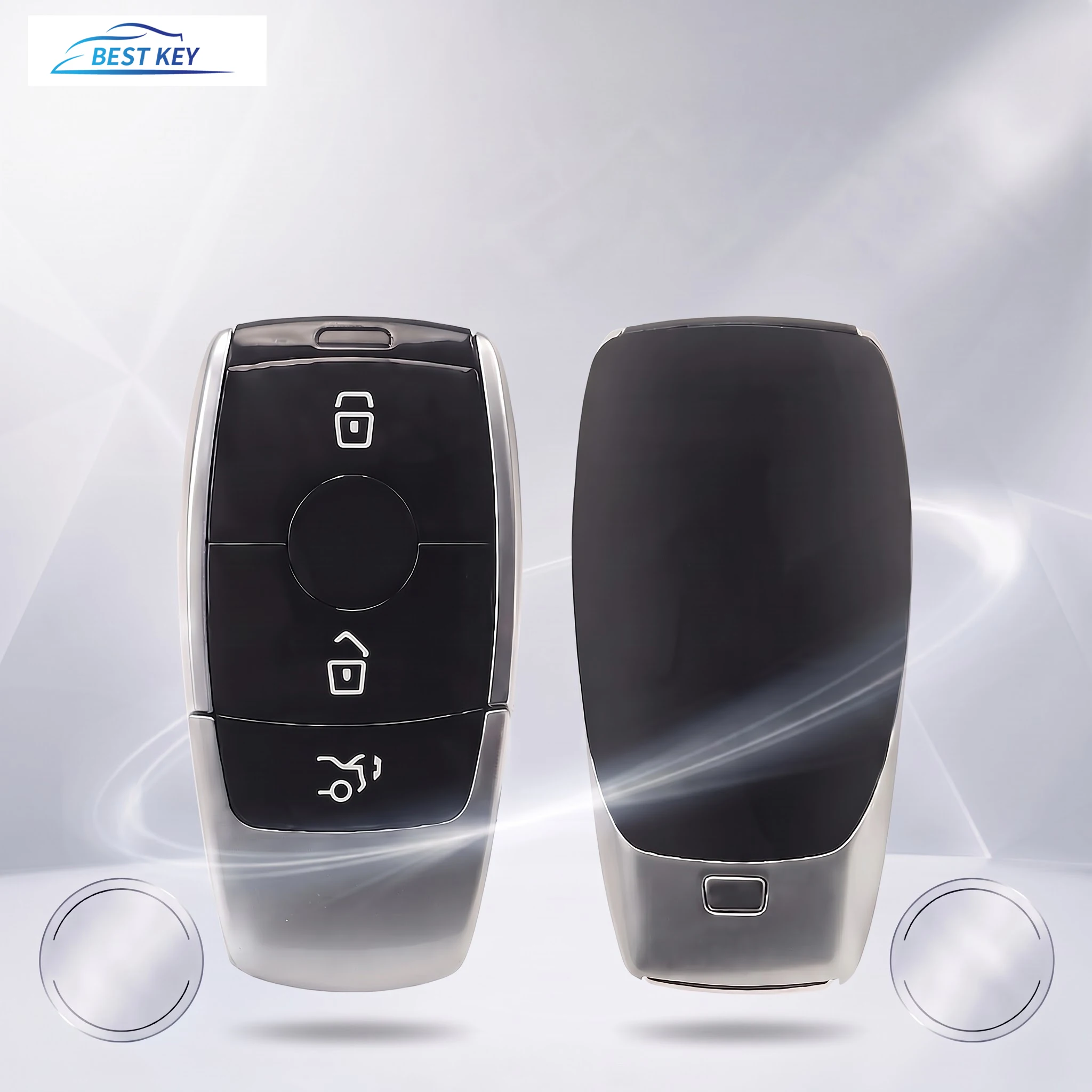 BEST KEY Car Key Fob Case Shell Housing for Mercedes Benz A C E S G Class GLC CLE CLA GLB GLS W177 W205 W213 W222 X167 AMG