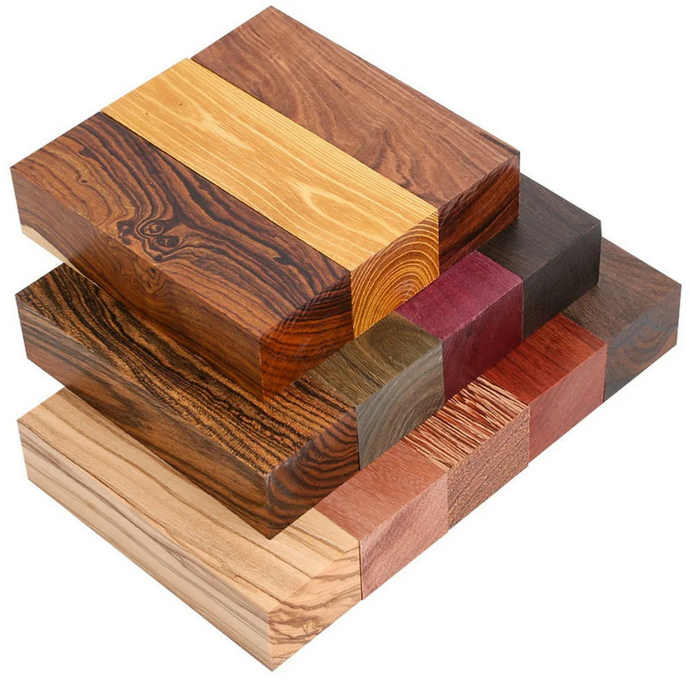 

1 шт., материал ручки ножа из тикового и палисандра «сделай сам», 10 видов деревянного материала для деревянного ремесленного материала «сделай сам», 120x40x30 мм