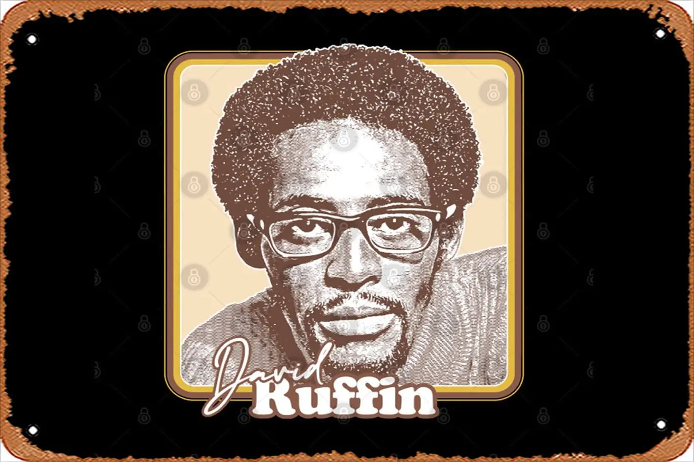 Retro Tin Sign David Ruffin /// Retro Soul Fan Design Vintage Funny Novelty Metal Signs Man Cave Humorous Signs Movies Musi sign