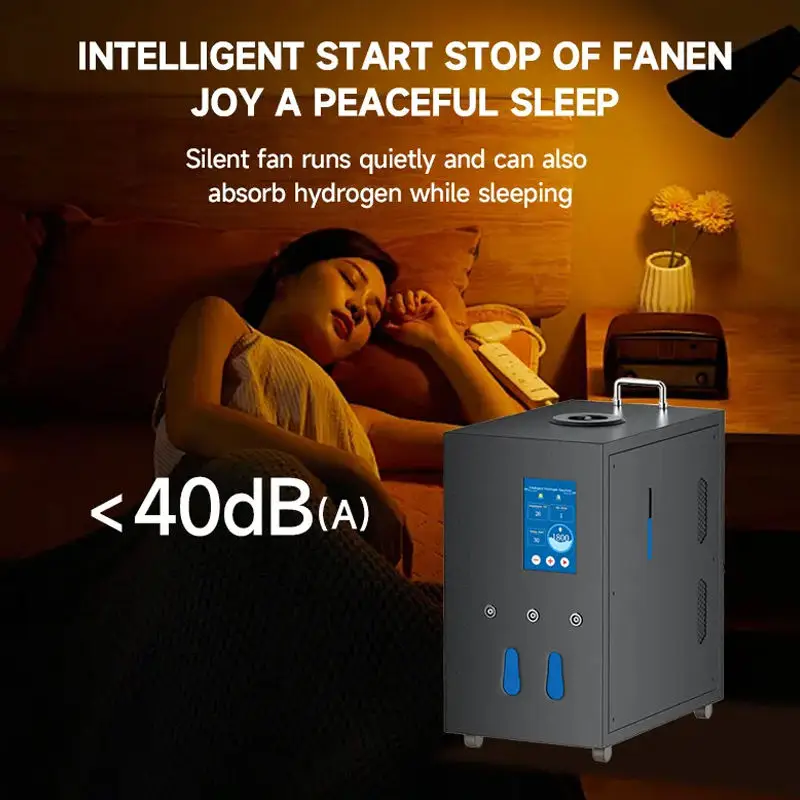 New Household Hydrogen Inhaler Adopting SPE PEM Technology, 3000ml/min, Equipped with 4 Nasal Cannulas, CE Certified