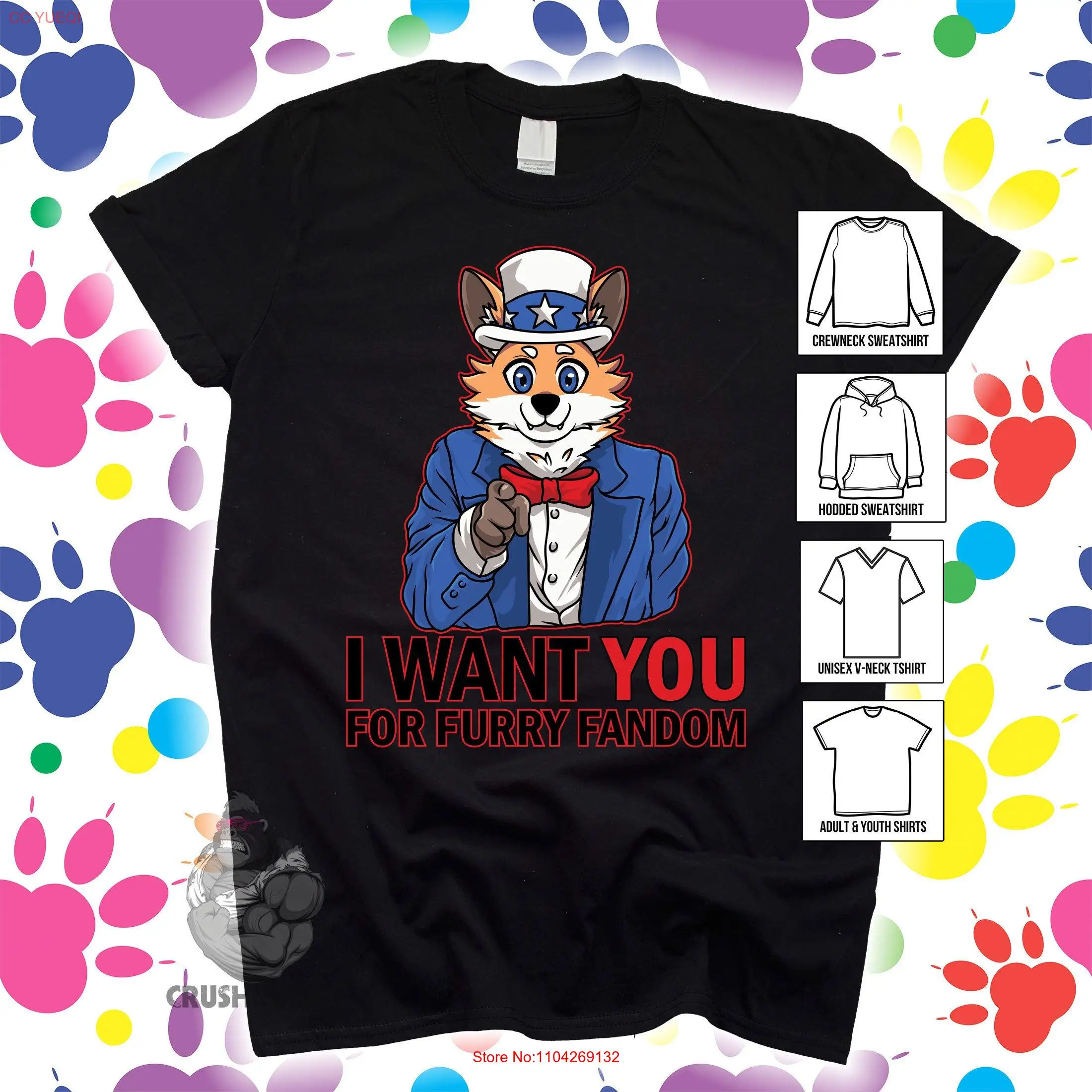 

Пушистая футболка Merch Fursona Fandom Proud Clothing Brands Art Veterinarian Забавные длинные или короткие рукава