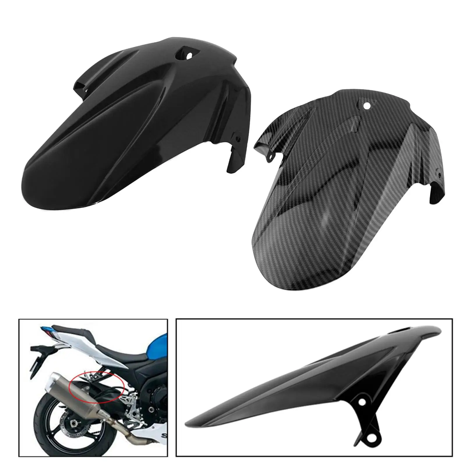 Paralama traseiro da motocicleta elegante para suzuki gsxr1000 2009-2016