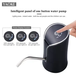 Bomba elétrica dispensadora de água, Bomba automática de água, Carregamento USB, Um clique Auto Switch Drink