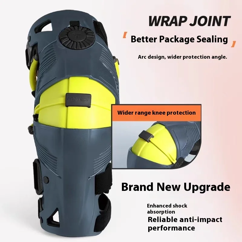 T Brand MX Motorcycle Riding Equipment T10 Stabilizer Knee Pads Hard Shell Professional Protection Medical Crawling TPU Material