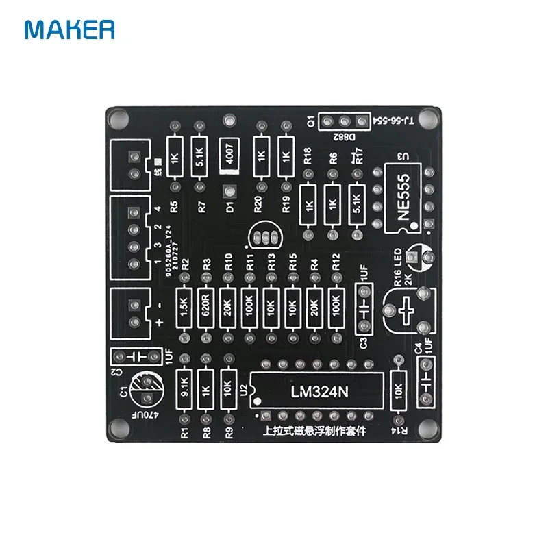 Imagem -04 - Kit de Levitação Magnética Pull-up Módulo de Montagem de Soldagem Suspensa Faça Você Mesmo Experiência de Produção Pequena Eletrônica Divertida Peças Soltas