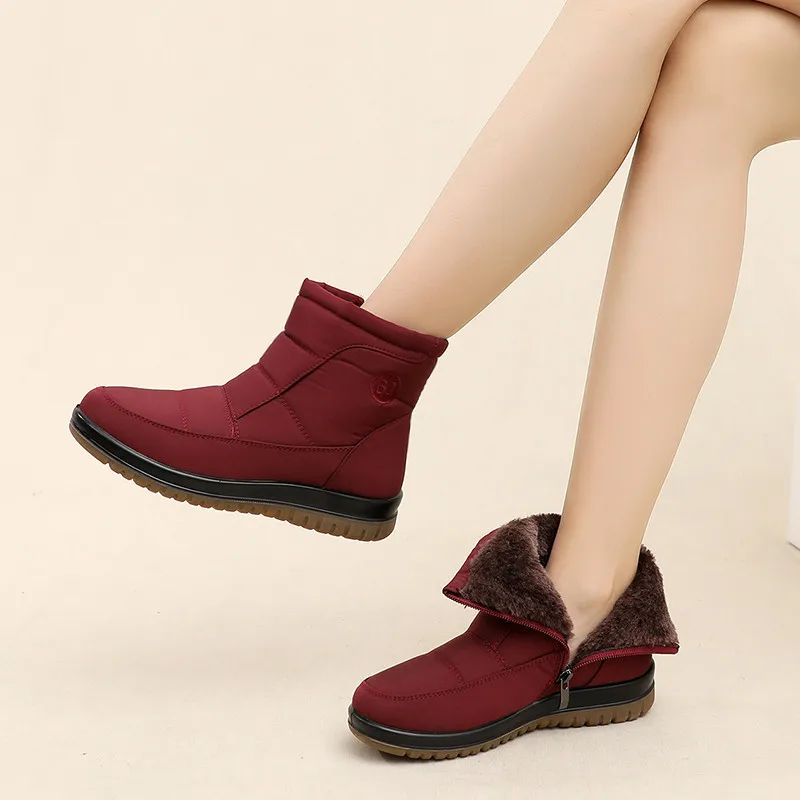 

Ladies Women Boots Winter Shoes for Women Snow Boots Ankle Warm Plus Cotton Boots Platform Shoes Waterproof Booties Mujer Botas