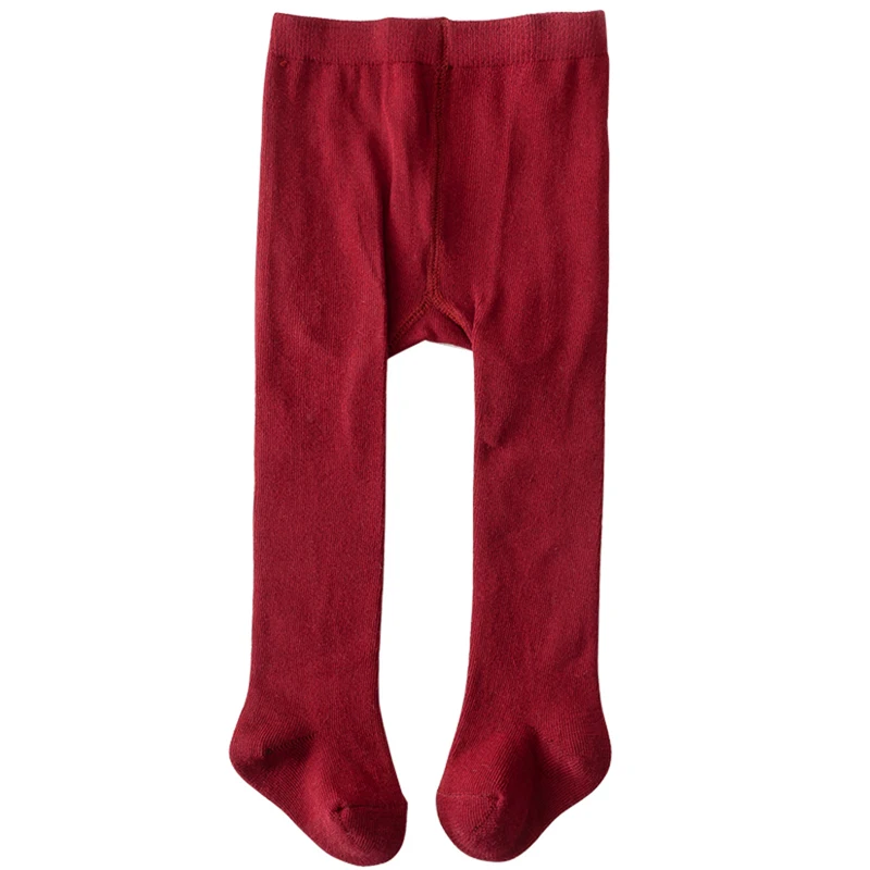 เด็กวัยหัดเดินเด็กทารกเด็กหญิง Pantyhose ทารกแรกเกิดสีทึบเอวถุงน่อง SLIM FIT ถักถุงเท้ายาวถุงน่องถุงน่อง