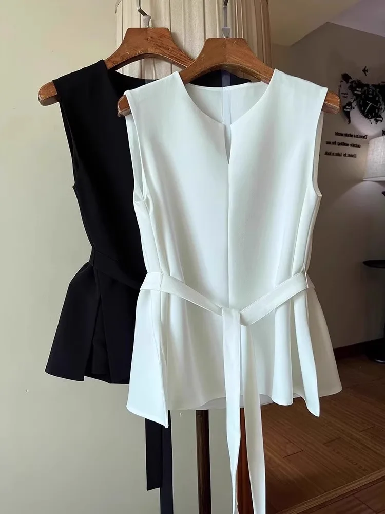 

Женский модный летний топ Ele Commuter Sle 2025 с открытыми плечами из шелкового шифона, омолаживающий, трендовый, укороченный