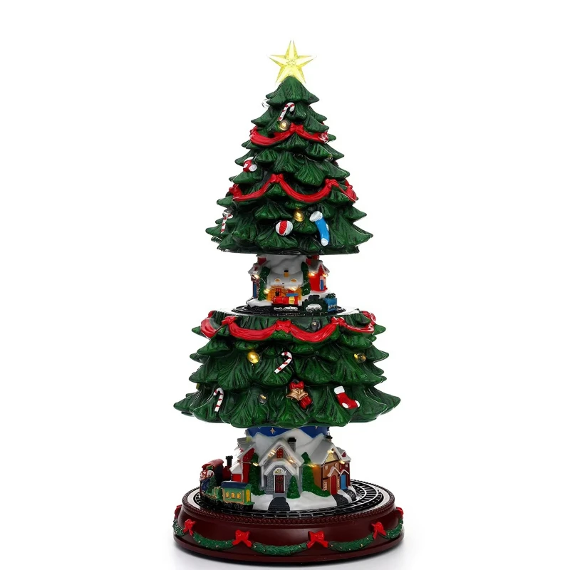 Christmas gift decorations, music spinning up Christmas decorations