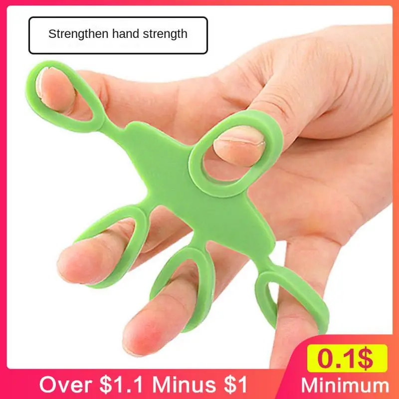 Decompress Five Hole Tensioner Stretch Five Fingers Portable Fitness Finger Spreader Silica Gel Wrist Exercise