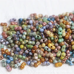 New product: 3 * 6mm Picasso glass peanut bead bead beads, scattered beads, handmade DIY bracelet, necklace, accessory materials