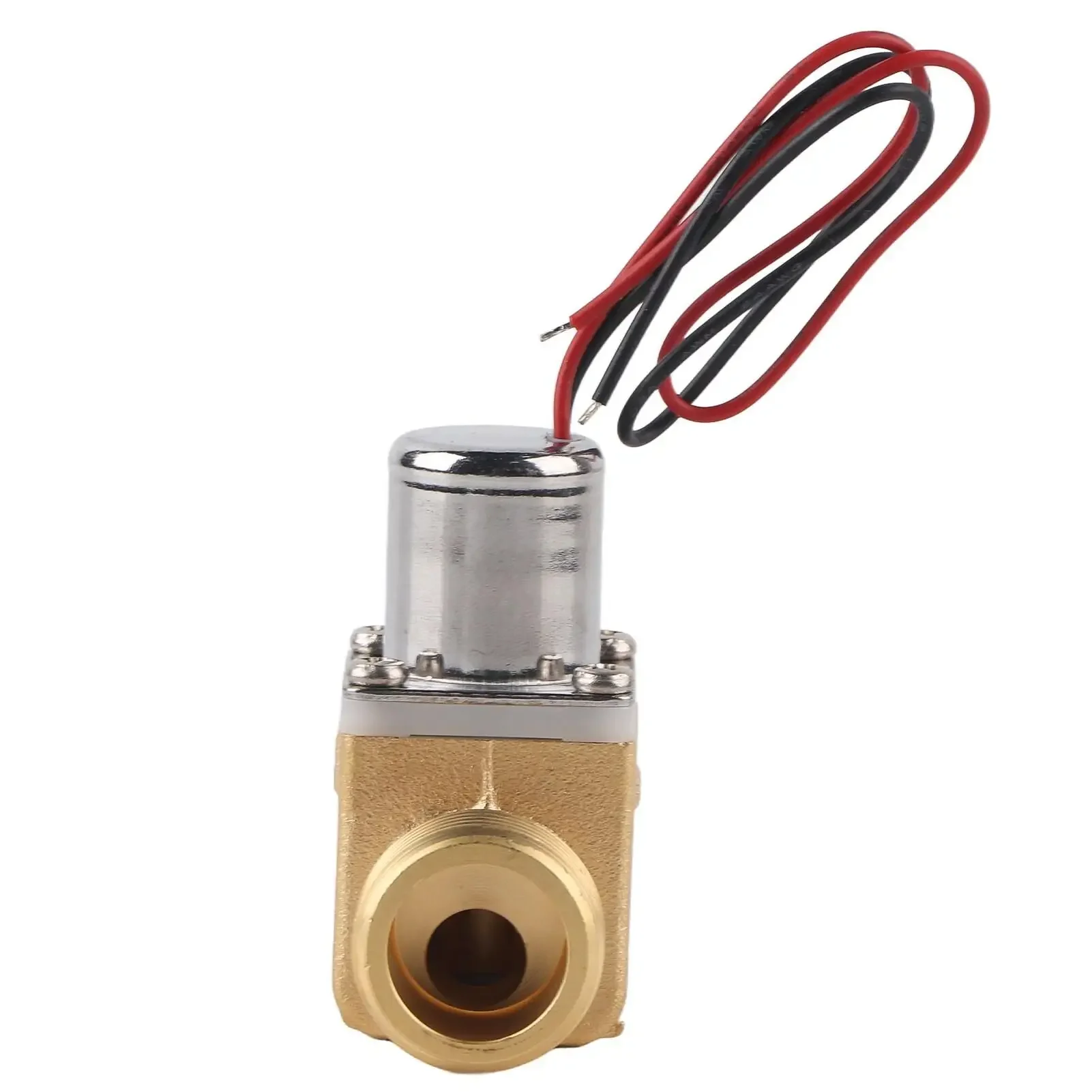 4.5V Brass Solenoid Valve - 1/2 Water Pulse Electromagnetic Valve for Toilet Flush System & Water Tank