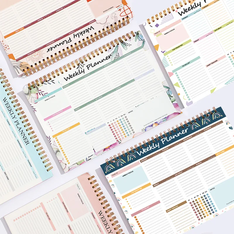 B5 مخطط أسبوعي للقيام بقائمة المفكرة 104 صفحة لوحة تخطيط المهام قائمة مرجعية يومية تودو علبة الشيكات والملاحظات دفتر تنظيم 2026