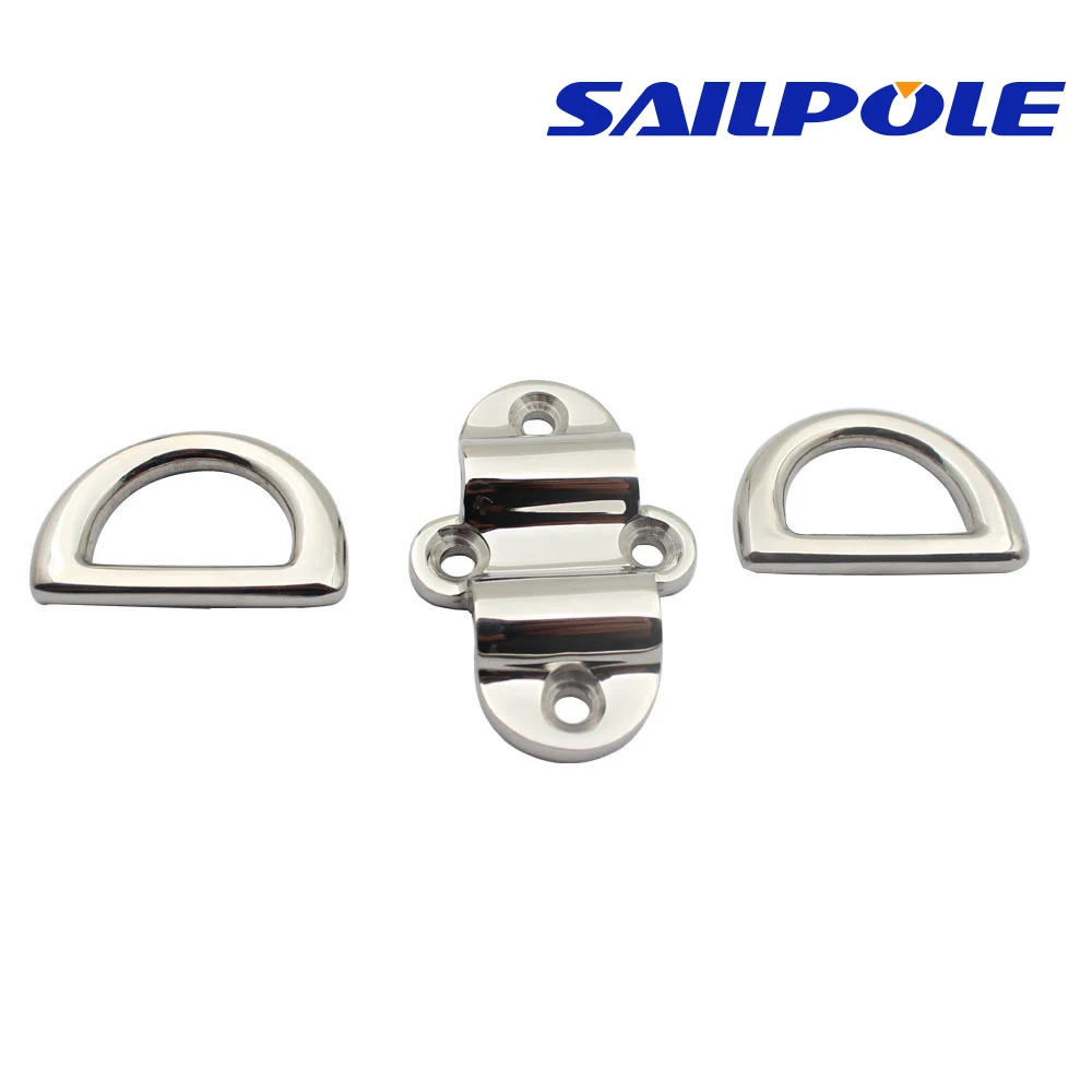 6mm Double D Ring Deck Folding Pad Eye Lashing Tie Down