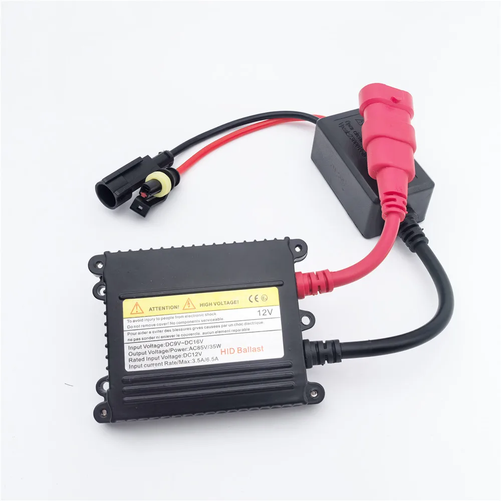 헤드라이트 전구 HID H1 H3 H4 H7 H11 9005 9006 HB3용 슬림형 전자식 DC 12V 제논 35W/55W 디지털 점화식 안정기