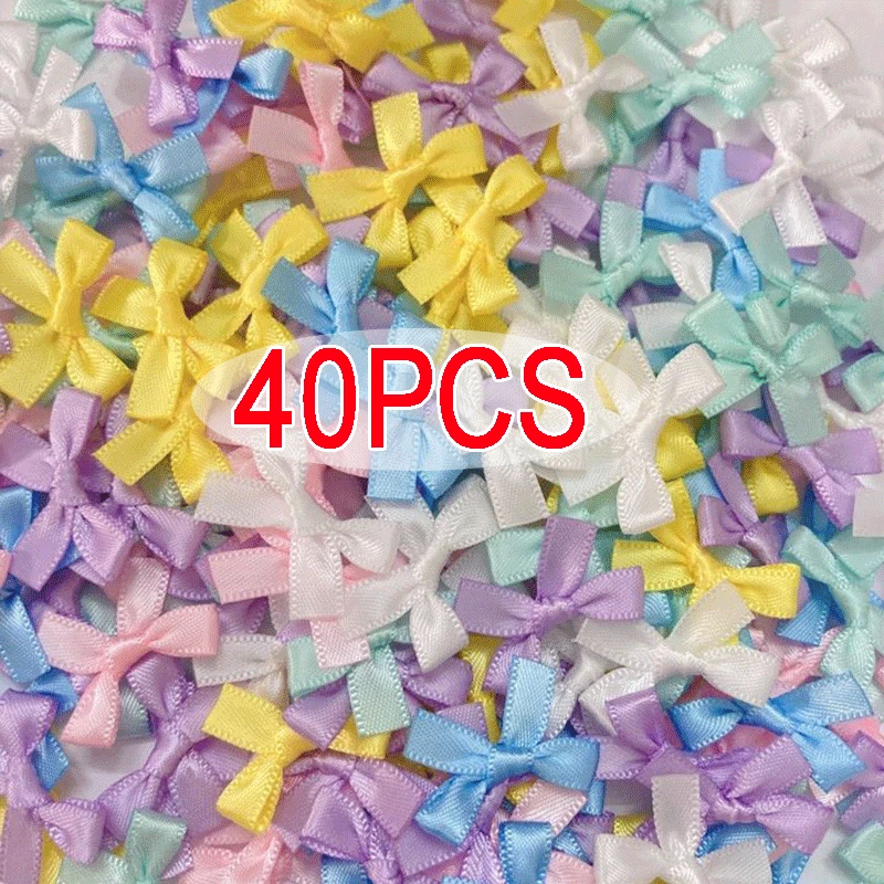 Handmade Small Satin Ribbon Bow Barrettes Hairclips Y2K Kids Girls Headwear Clip Braided Headdress Hair Decoration Accessories