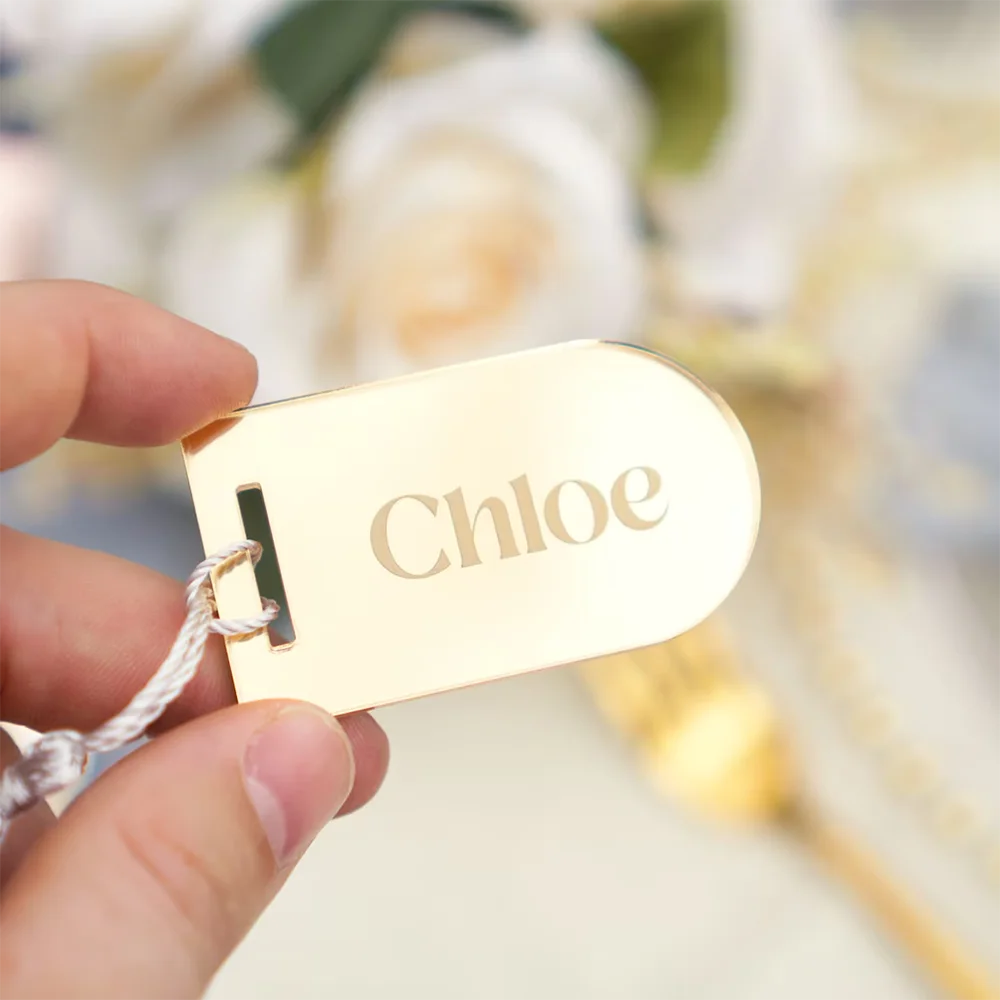 10/30pc Different Name Table Decoration Acrylic Wedding Guest Name Gift Keychain Party Favor Table Card Wedding Table Decoration