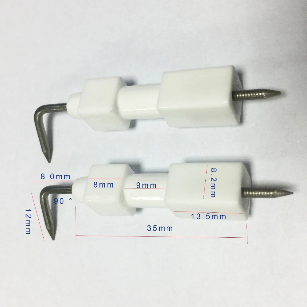 Bougie d\'allumage en céramique pour cuisinière à gaz, chauffe-eau, pièces de rechange pour capteur de ville, électrode de ville, 5 pièces