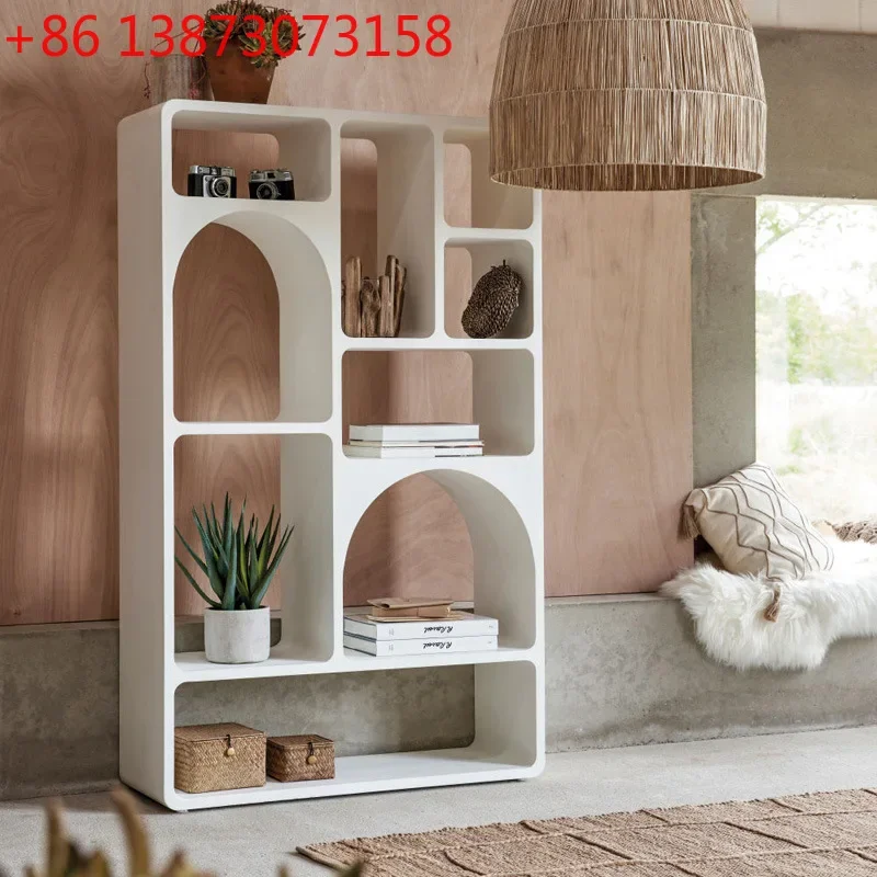Nordic Internet celebrities ins foyer porch rack living room white simple cave Bogu rack display cabinet bookcase display cabine