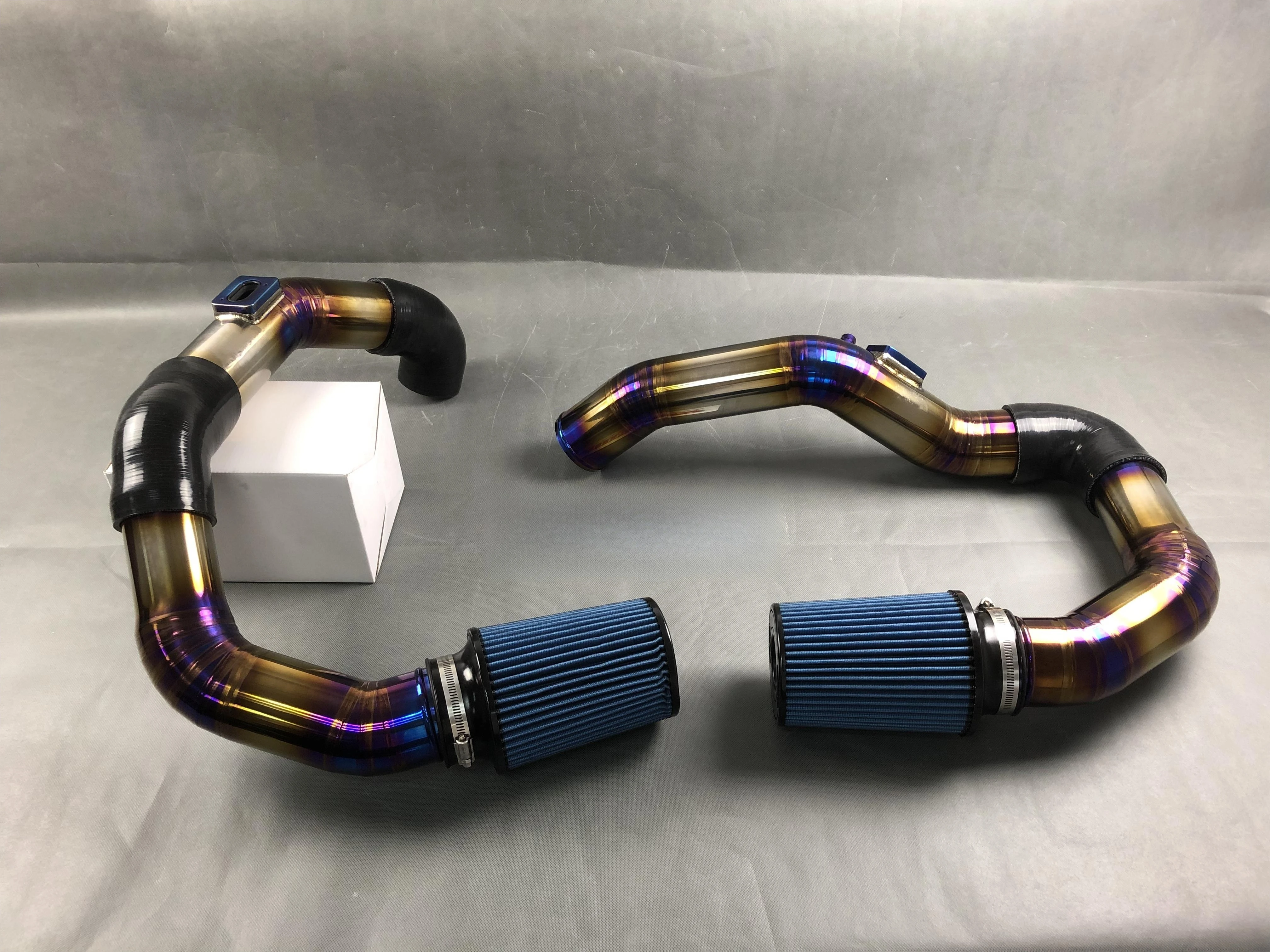 Titanium Front Mount air Intake Kit for   M3 M4 S55 F80 F82 Performance Intake