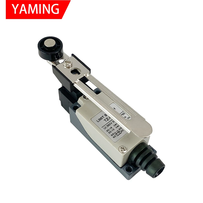 TZ-8108 Limit Switch Rotary Adjustable Roller Lever Arm Mini Waterproof Momentary Reset Handle Brass Contact