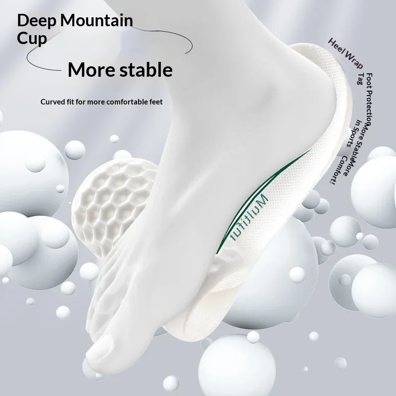 Supercritical Sport Insoles for Men/Women Breathable Moisture-Wicking Comfortable Casual Shock-Absorbing Cloud-Like Cushioning - view 3