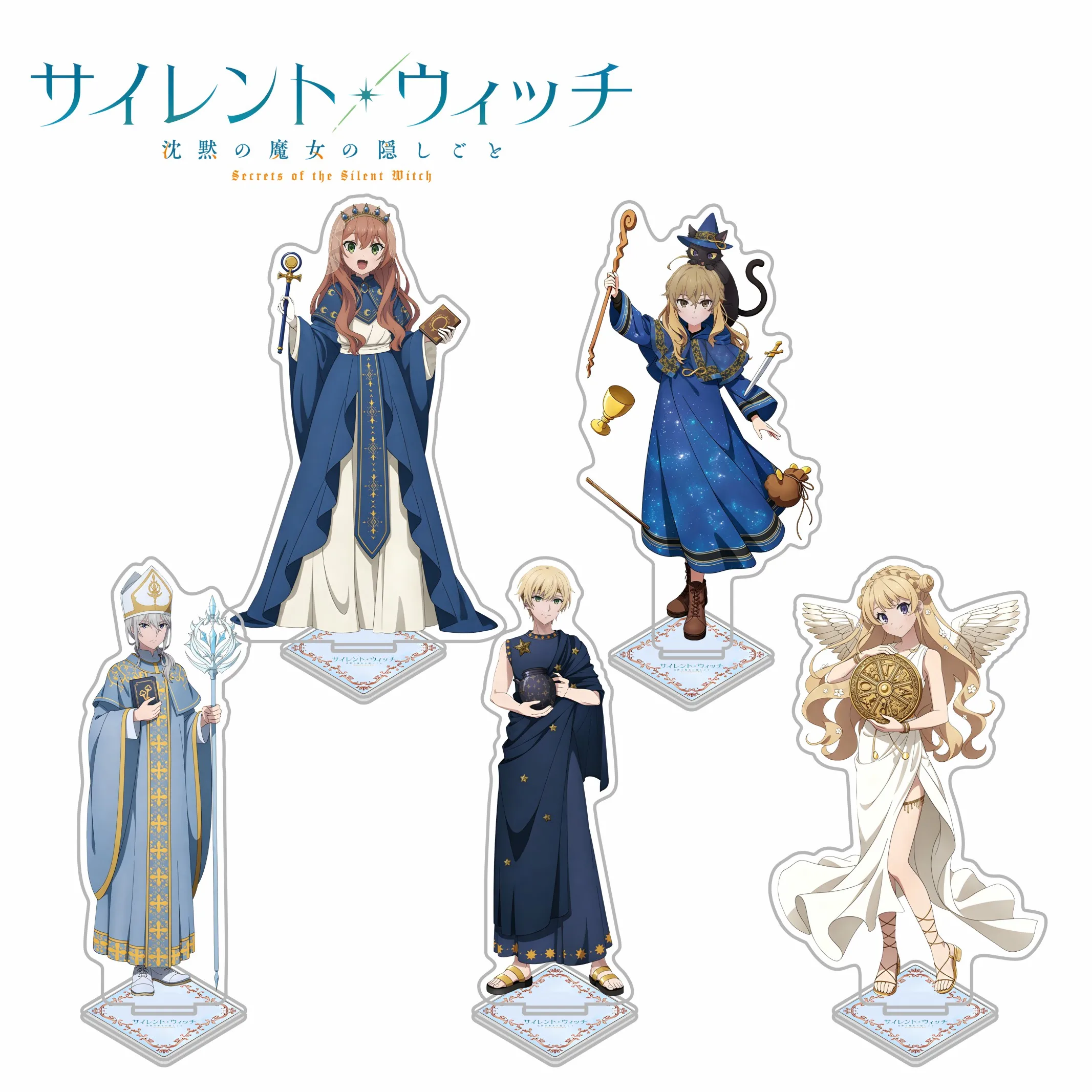 New Anime Secrets of the Silent Witch 15cm Acrylic Stand Cosplay Characters Ornament Accessories Good Collection Gifts keychains