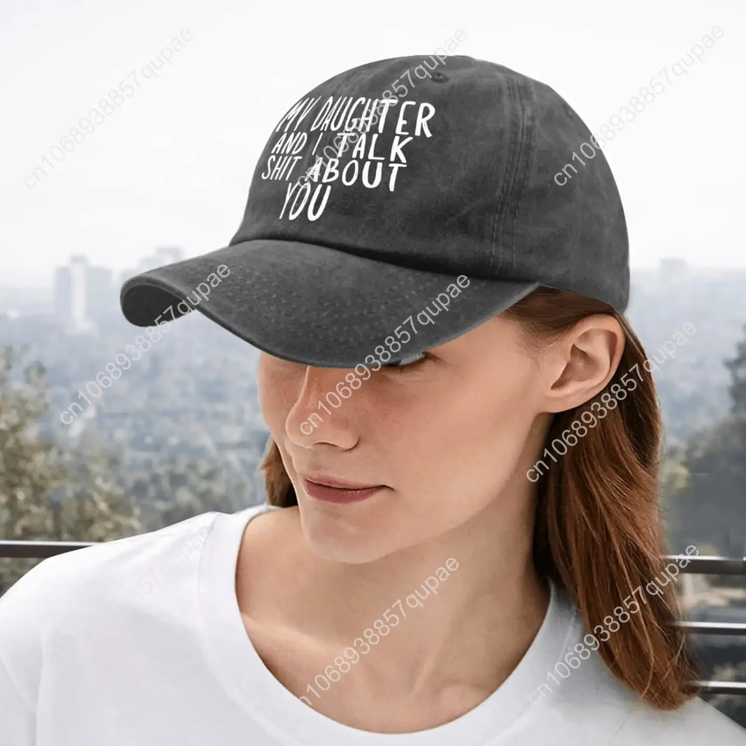 Putriku dan Saya Berbicara Tentang Anda Topi Bisbol Topi untuk Wanita Topi Tenis Topi Visor Ringan