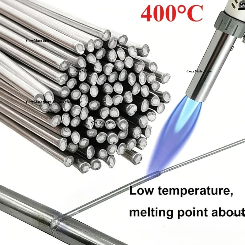 5/20Pcs 1.6-3.2mm No Need Solder Powder Aluminum Welding Rod Brazing Low Temperature Tin Solder Wire Soldering Rod Tool Kit