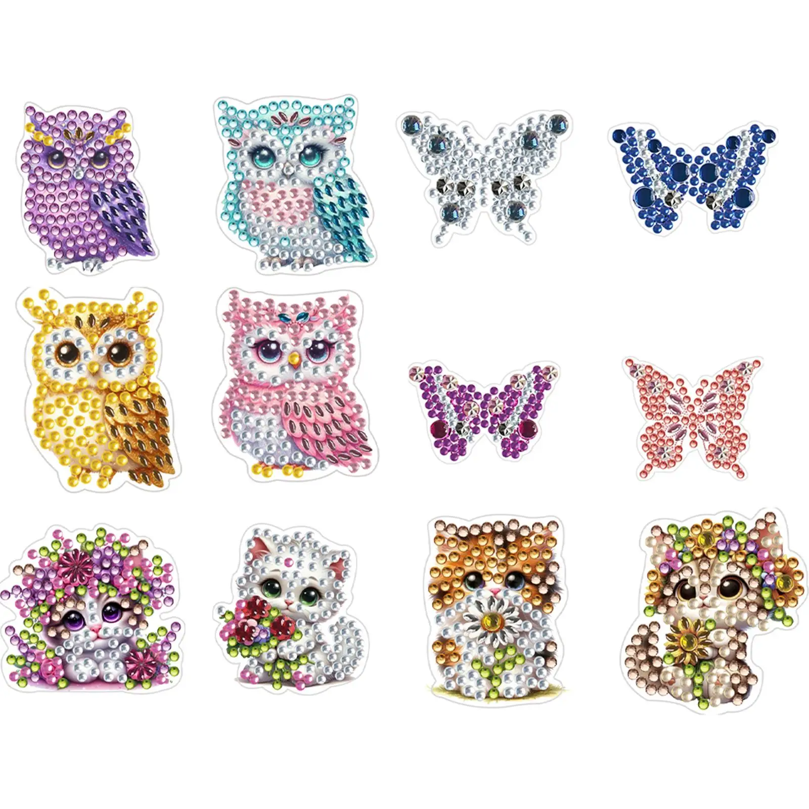 

12pcs Diamond Painting Car Aromatherapy Vent Clip for Car Interior Decor