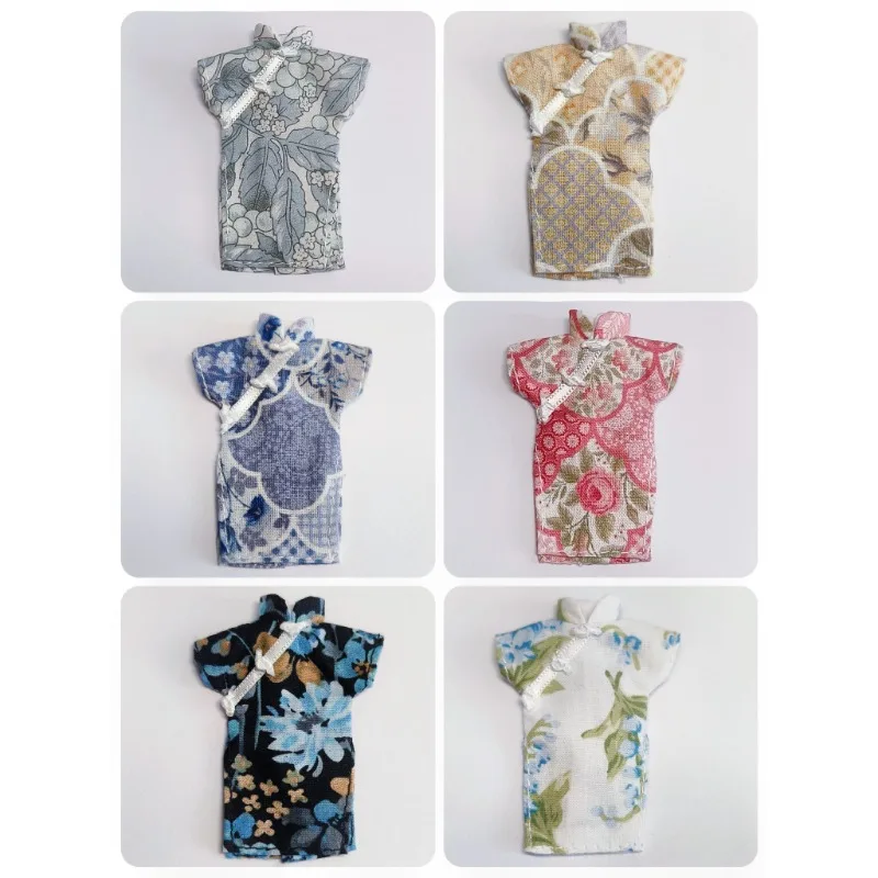 Handgefertigter Stempel für Cheongsam-Kleidung im chinesischen Republikanischen Stil, Modell für Ob11 P9/P10 Actionfiguren-Puppen – Detail 2