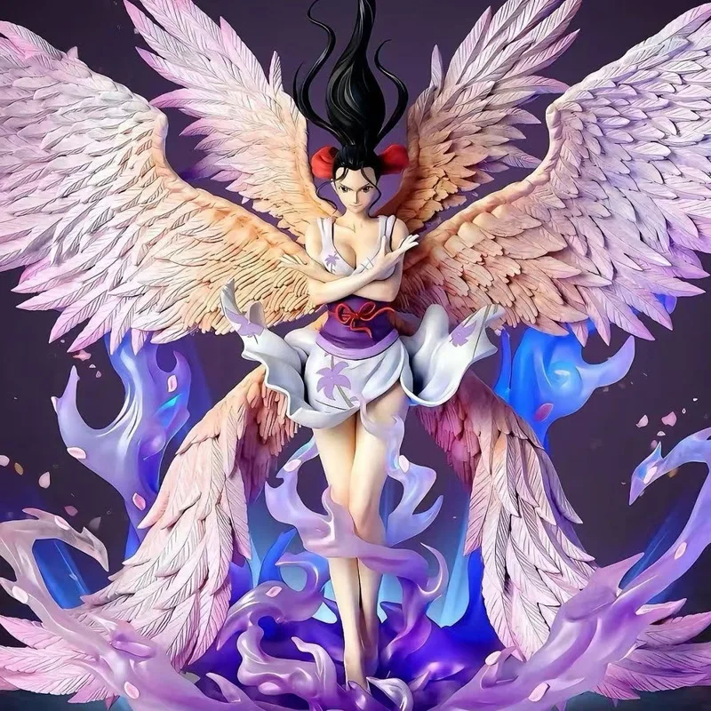 

One Piece Anime King Large Scale Action Figure - Handmade Skypainting Robin Six-Winged Angel Beauty Decoration Collectible Model