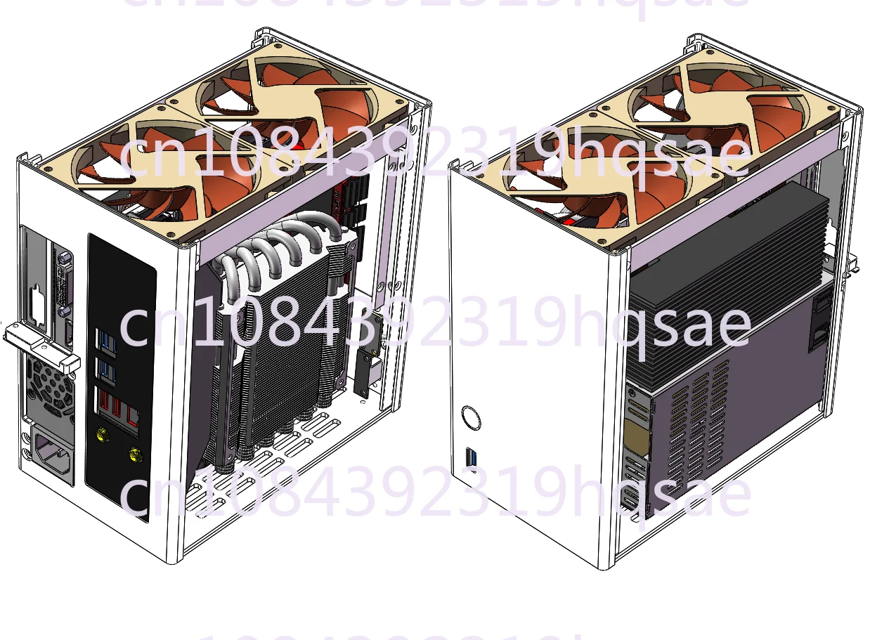 ZS-A4DC/ITX Half-Height Knife Card Chassis Version V3\\ 4.3L Volume Rtx4060 Knife Card