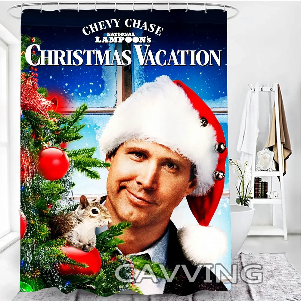 NATIONAL LAMPOONS CHRISTMAS VACATION 3D Print Shower Curtain Waterproof Bathroom Curtain Anti-slip Bath Mat Set Toilet Rugs Mat