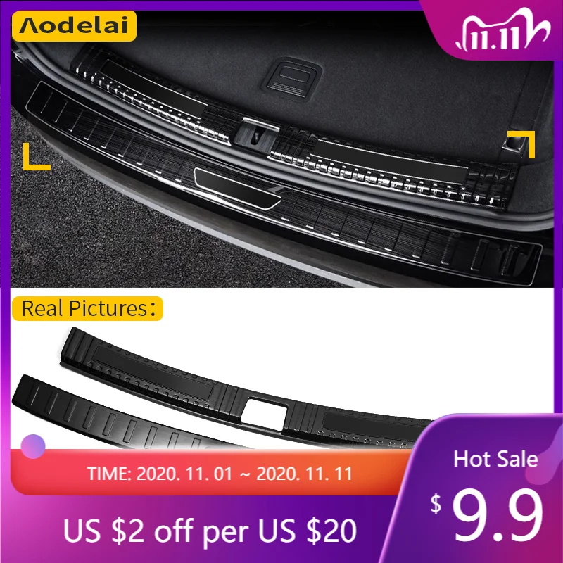 

Trunk Bumper for Volkswagen Touareg CR 2019 2020 2021 2022 2023 2024 Car Accessories Rear Fender Protector Sill Cover Decoration