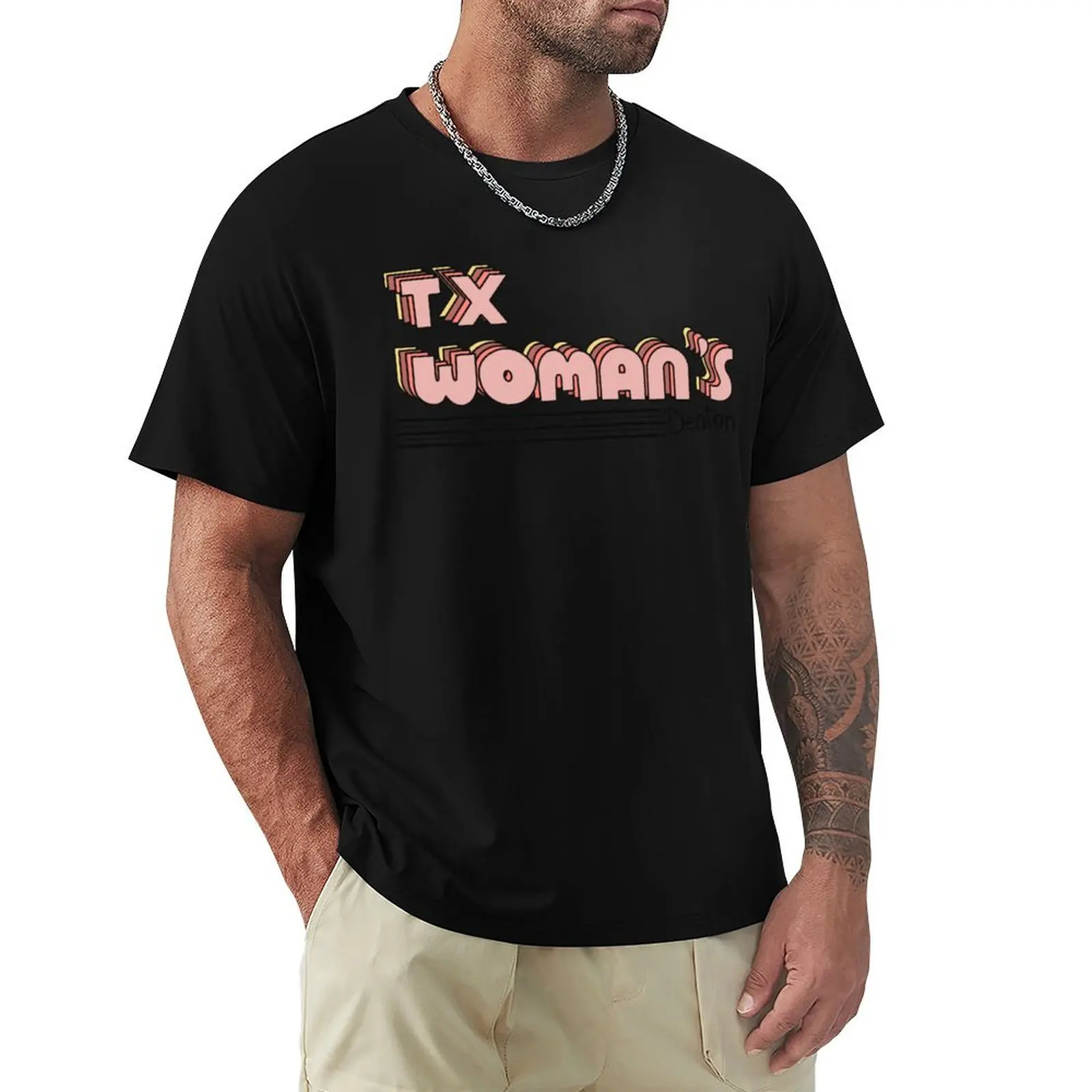 TWU Retro Stacked Font T-Shirt cotton t shirt pack T-Shirt