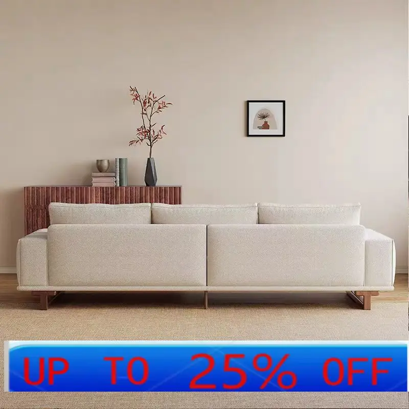 

LMM medieval style living room sofa wabi sandy style minimalist Nordic club straight row retro