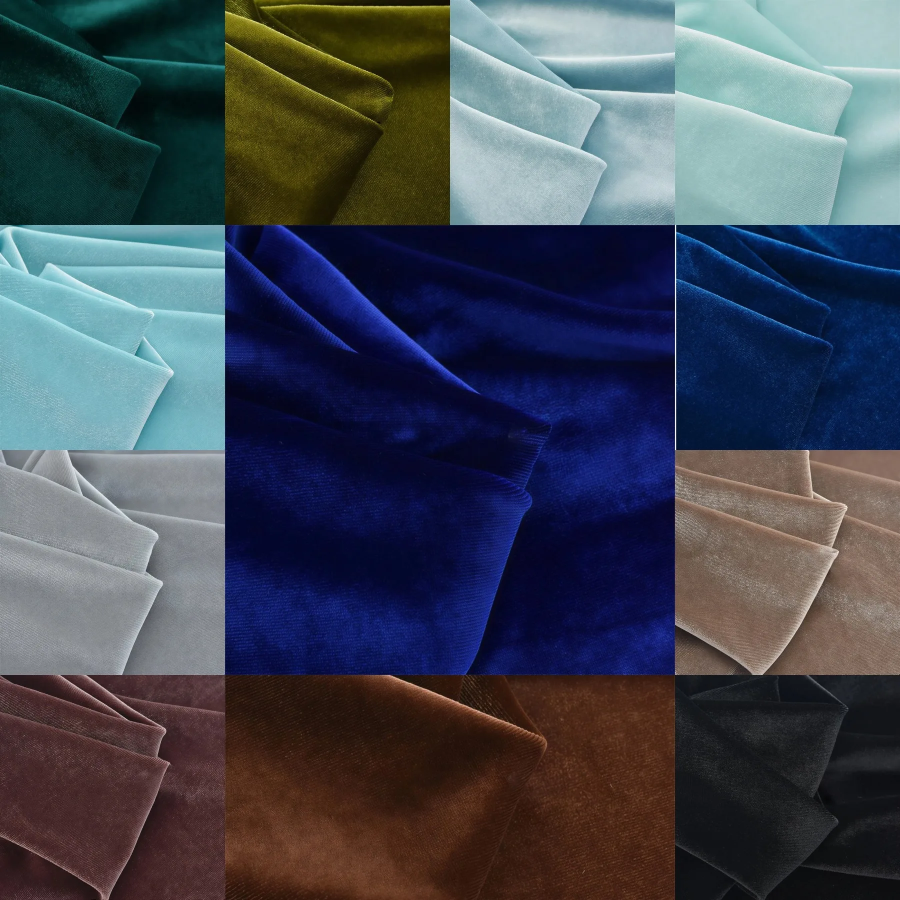 Tela de Terciopelo de Alta Densidad de 1-3 m, Color Sólido, Terciopelo Dorado Elástico, Ropa de Algodón para Bebés y Decoración del Hogar, Tela para Coser