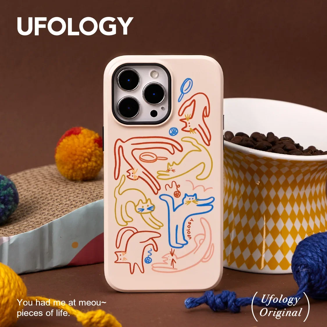 Ufology Original Case Cover iPhone16ProMax Case Magsafe Magnetic Wireless Charging iPhone15pro Cover Custom Anti-drop Fashion