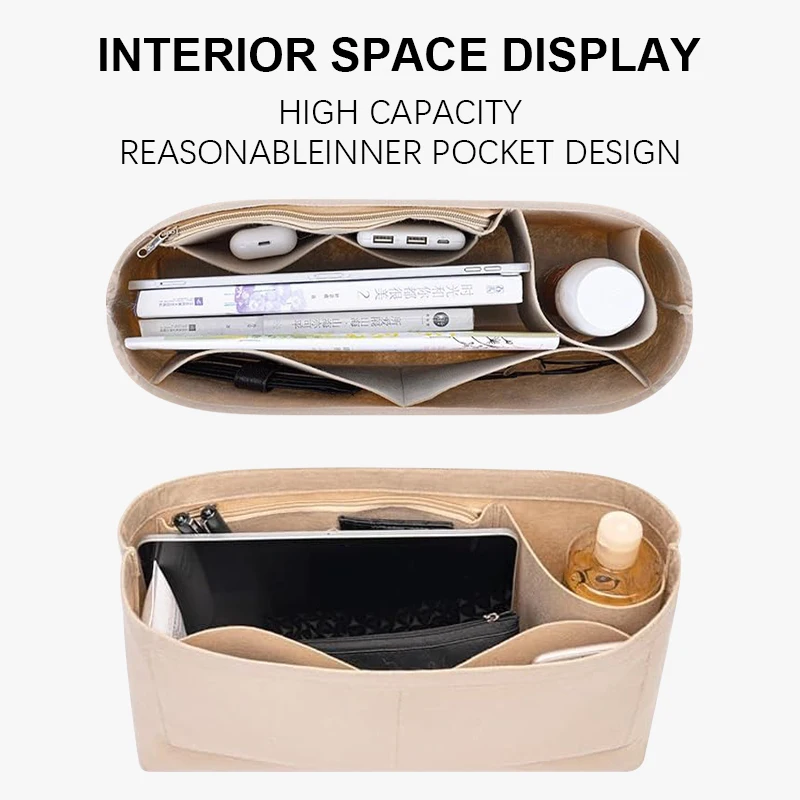 حقيبة إدراج اللباد تناسب حقيبة LC Le Pliage النسائية | منظم بطانة داخلية لتخزين الكمبيوتر #4